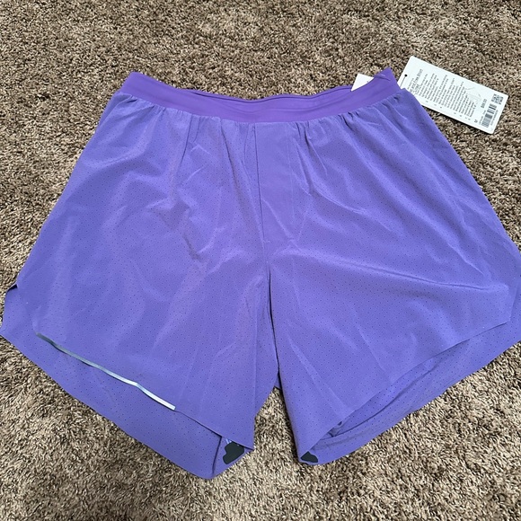 lululemon athletica Other - Fast and Free Lined Short 6” lululemon men’s Medium shorts, charged indigo color